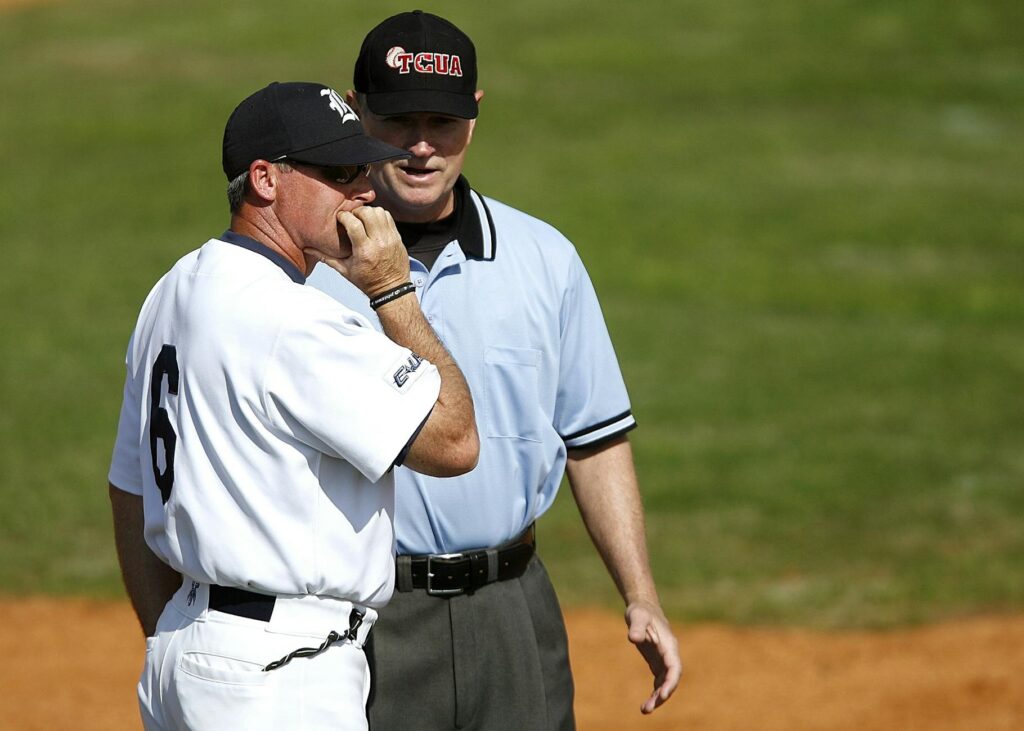 baseball scout watching player