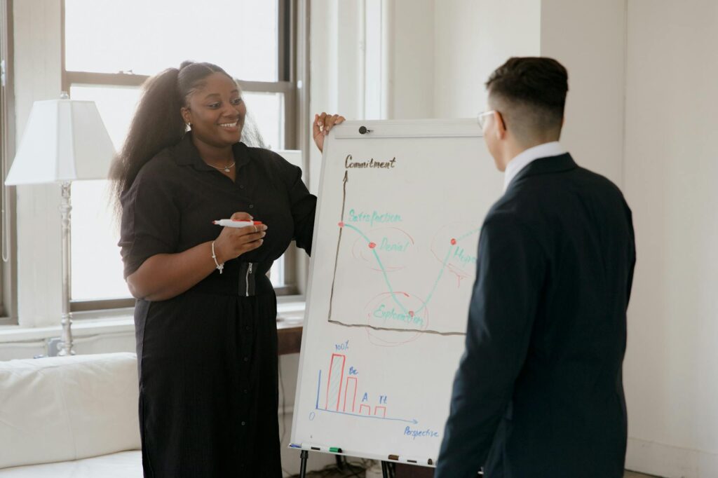 business leaders mentoring students