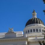 US Capitol building with gavel