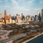 Chicago cityscape with historical context