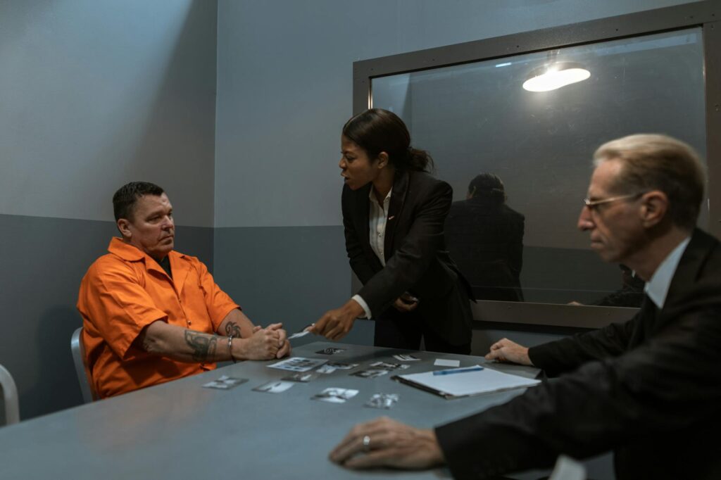 courtroom drama scene