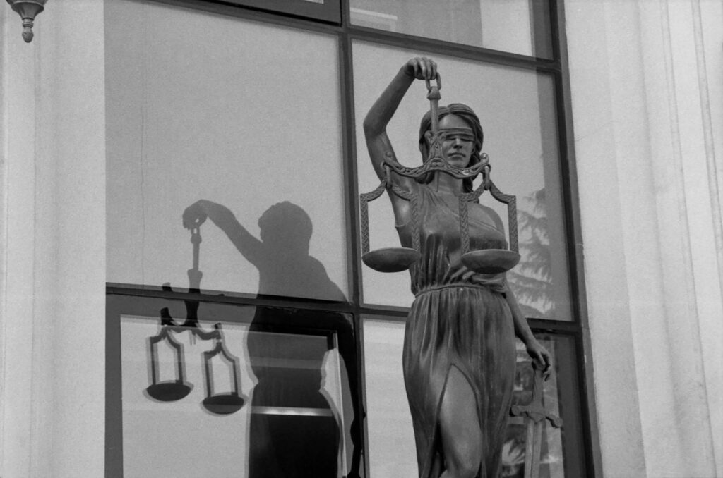 courtroom scales of justice