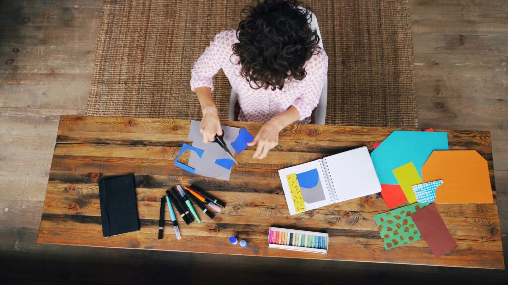 creative person building online brand