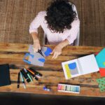 creative person building online brand