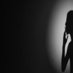 dark silhouette of a person