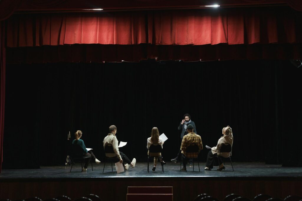 diverse actors on stage