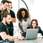 diverse tech professionals collaborating