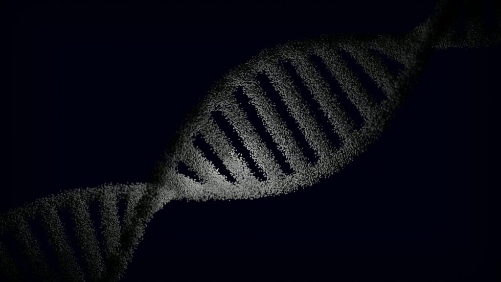 DNA helix in courtroom