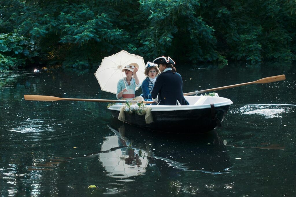 elegant period drama scene