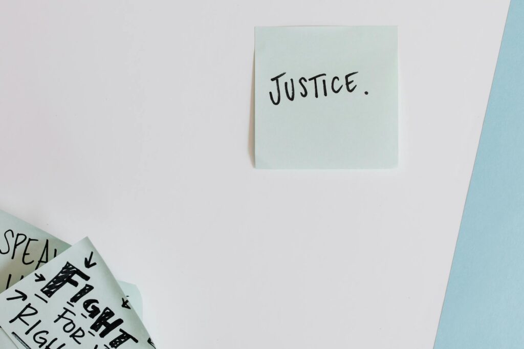 global justice system scales