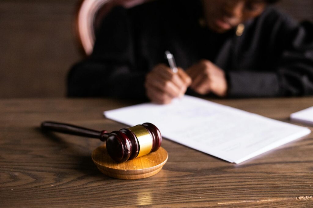 lawyer in court