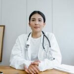 medical consultant on tv set