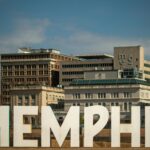 Memphis skyline riverfront