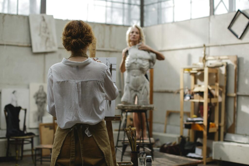 modern art studio