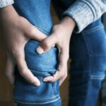 person doing knee rehabilitation exercises