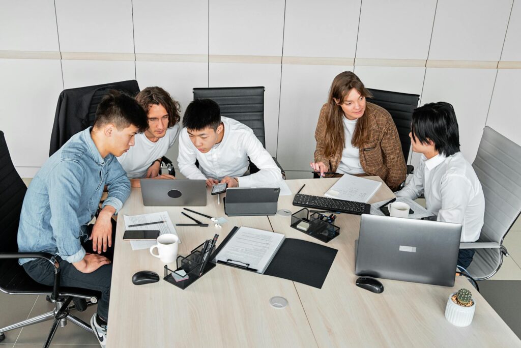tv production team meeting