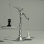 scales of justice balanced