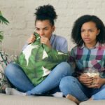 teenagers watching streaming