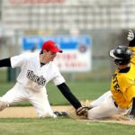 utility baseball player in action