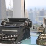 writer at computer