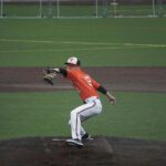 youth baseball pitcher throwing